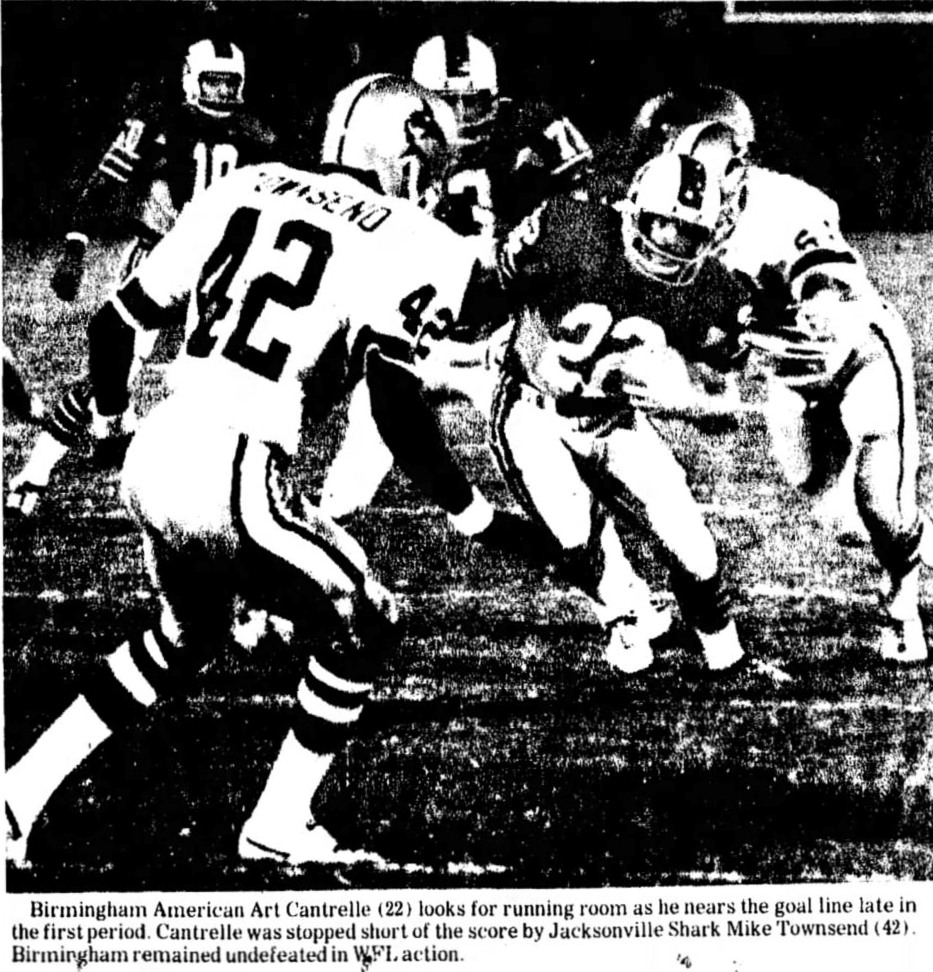 Jacksonville Sharks 1974 Road WFL 
